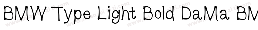 BMW Type Light Bold DaMa BMWType Bo字体转换